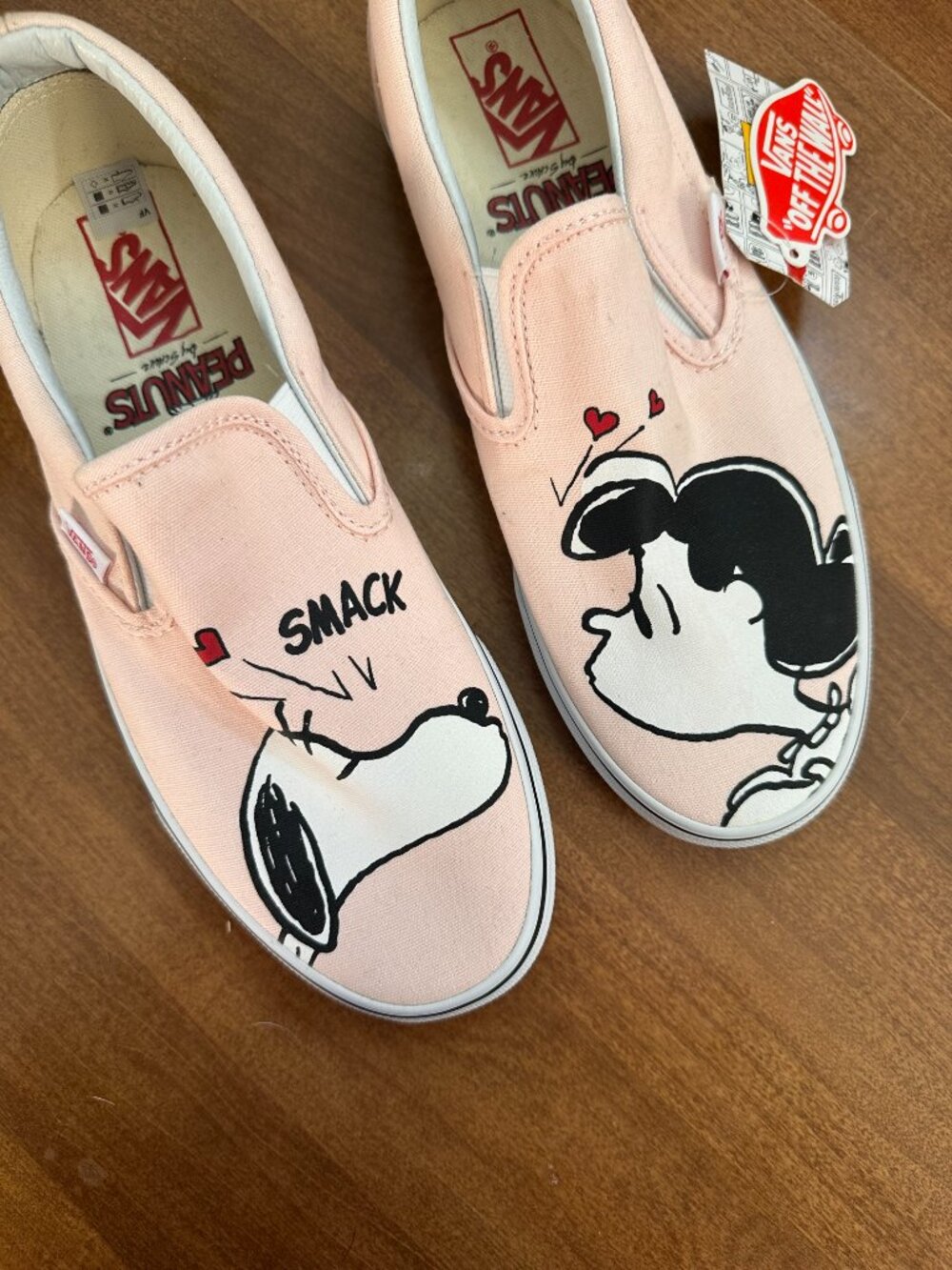 Vans Slip-On Peanuts Smack in Light Pink - Picture 2 of 16